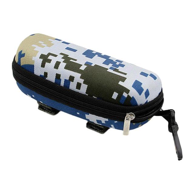 1PC Fashion Camouflage Sunglasses Case Military Glasses Box EVA Eyeglasses Cases Mens Eyewear With Belt Clip Lens Container