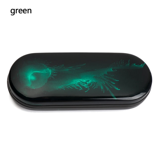 Hard Protective Shell Eyeglasses Box Women Men Dazzling Colors Glasses Case Fashion Bright Portable Case Eyeglasses Accessories