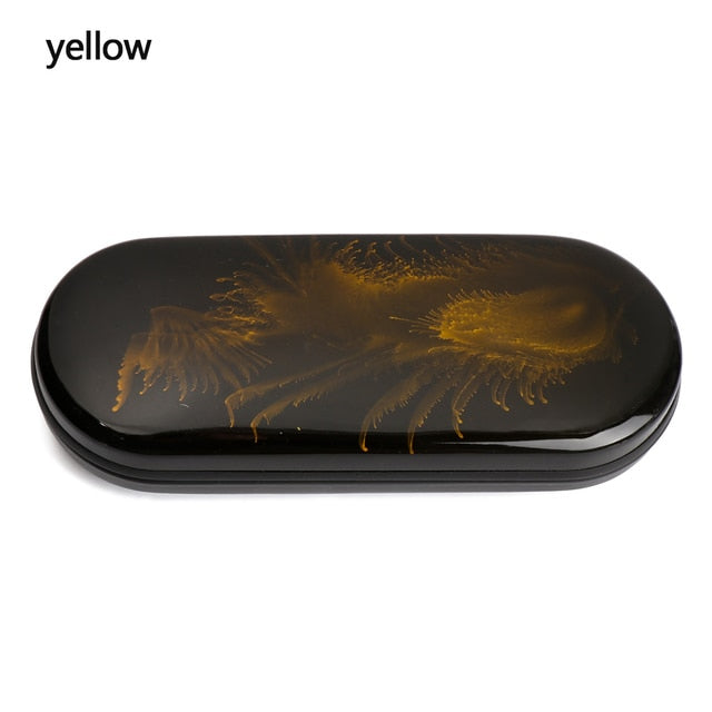 Hard Protective Shell Eyeglasses Box Women Men Dazzling Colors Glasses Case Fashion Bright Portable Case Eyeglasses Accessories