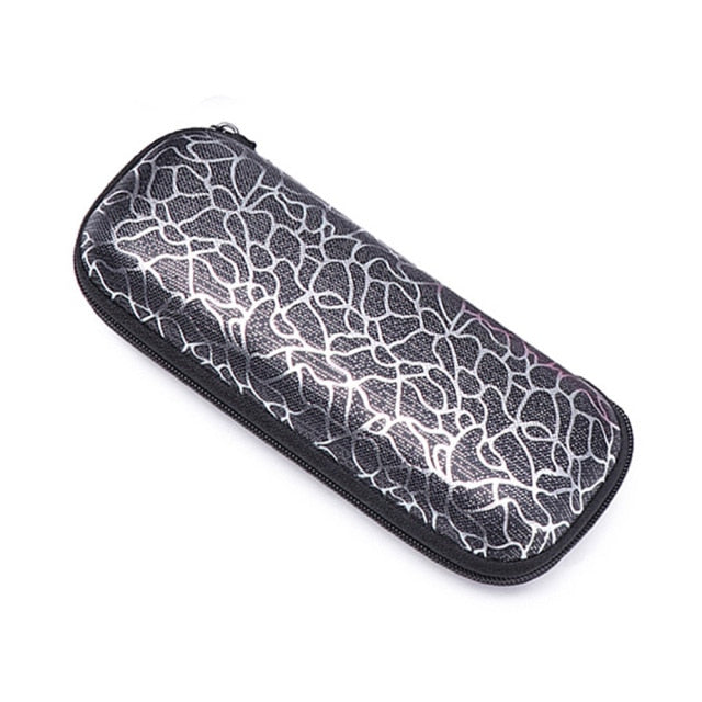 1PC Unisex Zipper Irregular Pattern Sunglasses Eye Glasses Case Eyeglass Box Eyewear Protection Containers Accessories for Women