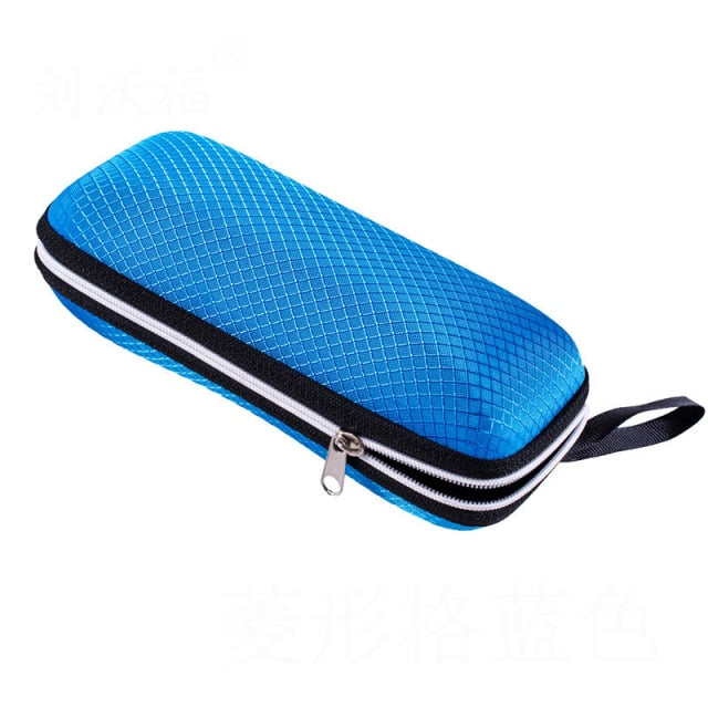 1PC Unisex Zipper Irregular Pattern Sunglasses Eye Glasses Case Eyeglass Box Eyewear Protection Containers Accessories for Women