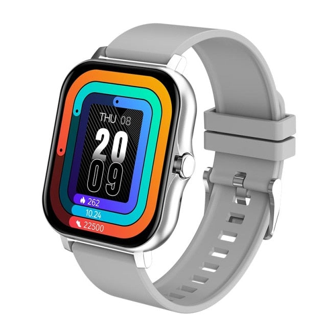 Men's / Women's  Smartwatch 1.69" Color Screen Full Touch Fitness Tracker Bluetooth Call Smart Clock Ladies & Guy's Gold Smart Watch