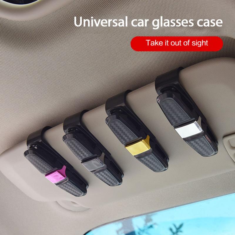 Car Accessories Interior Car Glasses Case Auto Sun Visor Glasses Holder Sunglasses Clip Card Holder Eyeglasses Accessories